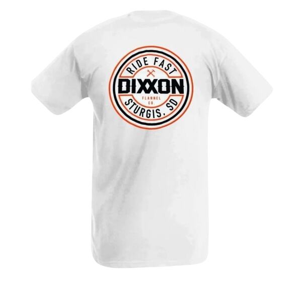Dixxon Sturgis Rally Ride Fast Graphic Tee, White, Size 2XL, NWOT - Picture 1 of 4